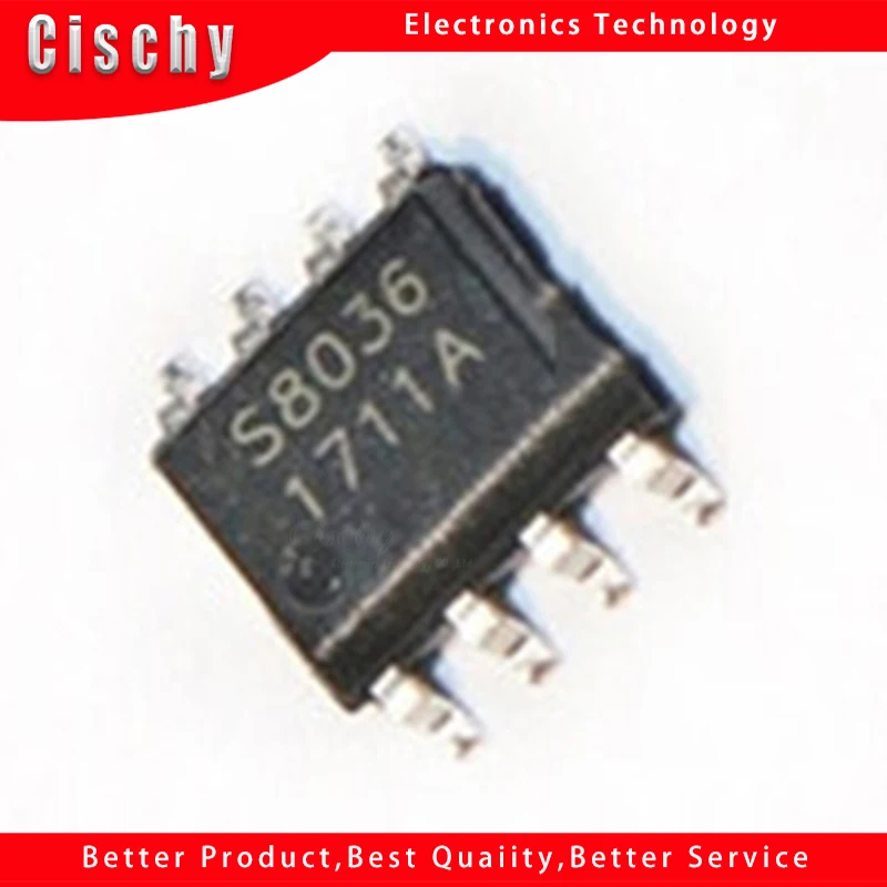 10 шт./лот STI8036BE S8036BE S8036 лапками углублением SOP-8 в наличии 
10 шт./лот STI8036BE S8036BE S8036 лапками углублением SOP-8 в наличии