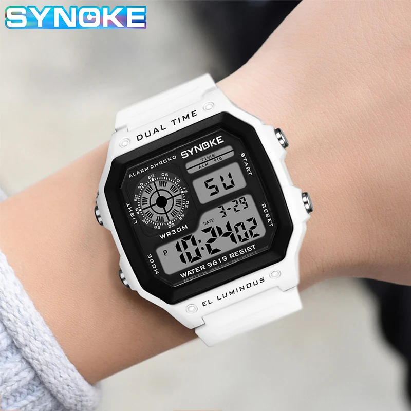 XIAOMI Reloj Hombre SYNOKE Digital Watches For Men Military Wristwatches Black Sports Watch Men Square LED Male Clock Relogio
XIAOMI Reloj Hombre SYNOKE Digital Watches For Men Military Wristwatches Black Sports Watch Men Square LED Male Clock Relogio