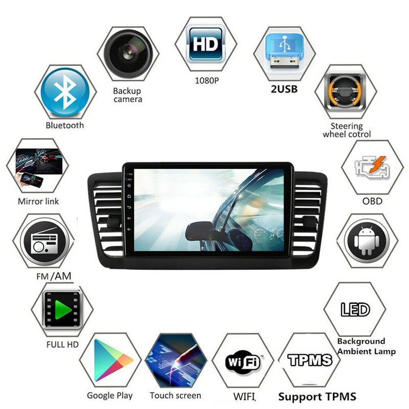 Android 10.1 Car DVD Player Radio GPS Navigation Wifi Stereo for Subaru Legacy Outback 2004-2009 DVR Car Multimedia Player
Android 10.1 Car DVD Player Radio GPS Navigation Wifi Stereo for Subaru Legacy Outback 2004-2009 DVR Car Multimedia Player
