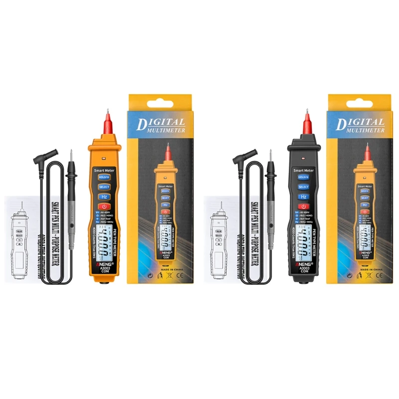 Digital Pen Multimeter Professional 4000 Counts Smart Meter with NCV AC/DC Voltage Resistance Capacitance Testers
Digital Pen Multimeter Professional 4000 Counts Smart Meter with NCV AC/DC Voltage Resistance Capacitance Testers
