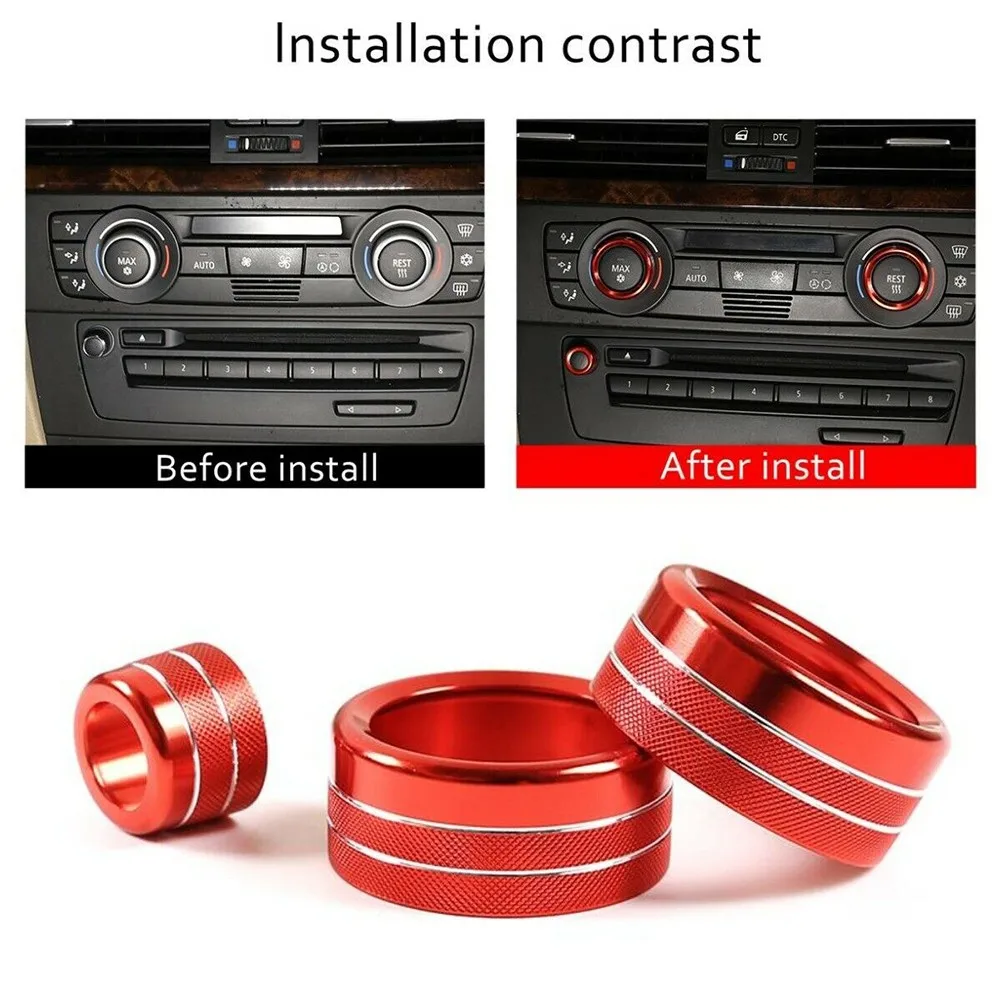For 07-12 BMW 3Series E90 E91 E92 Red Alloy Air Condition Switch Ring Knob Cover Car Accessories Interior Decoration
For 07-12 BMW 3Series E90 E91 E92 Red Alloy Air Condition Switch Ring Knob Cover Car Accessories Interior Decoration