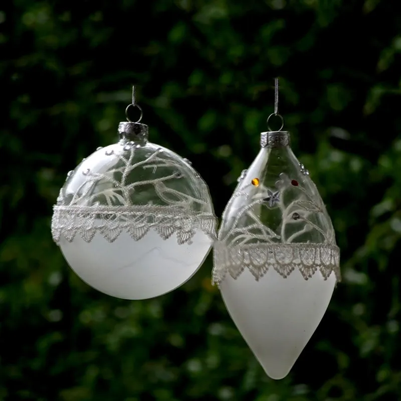 Free Shipping 2pcs/pack Surface Lace Sticking Glass Pendant Christmas Tree Hanging Decorative Globe Handmade Friend Gift Ball
Free Shipping 2pcs/pack Surface Lace Sticking Glass Pendant Christmas Tree Hanging Decorative Globe Handmade Friend Gift Ball