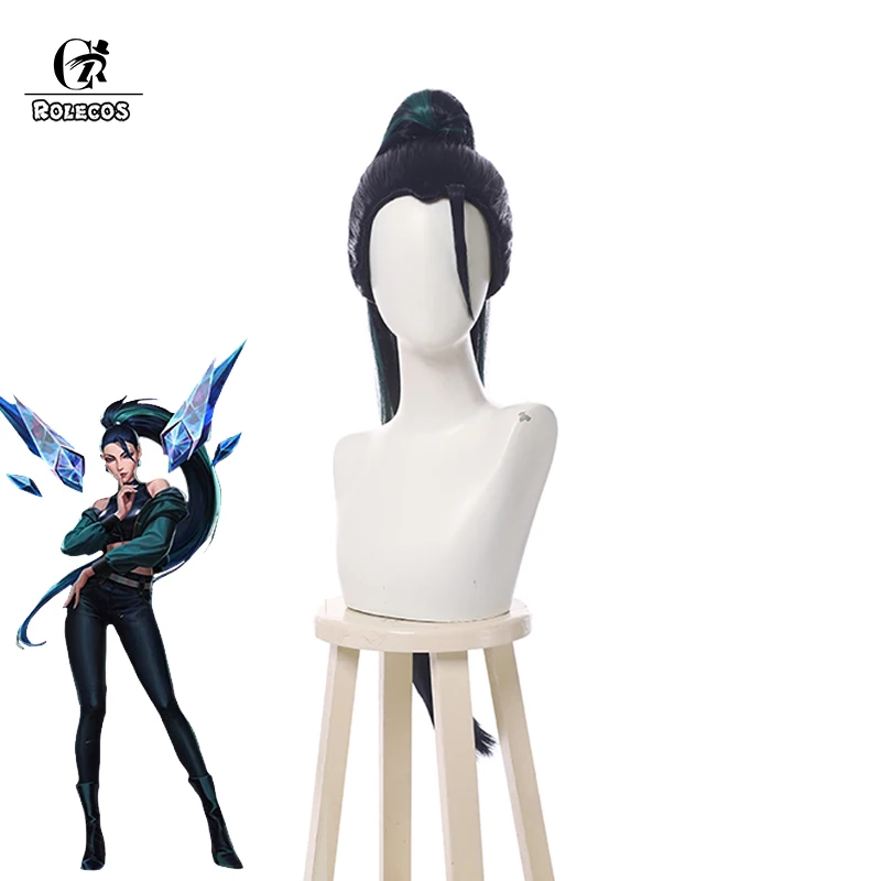 ROLECOS Игра LOL KDA Baddest Kaisa Косплей парики LOL KDA Косплей смешанный синий интервал зеленый конский хвост термостойкий синтетический парик
ROLECOS Игра LOL KDA Baddest Kaisa Косплей парики LOL KDA Косплей смешанный синий интервал зеленый конский хвост термостойкий синтетический парик