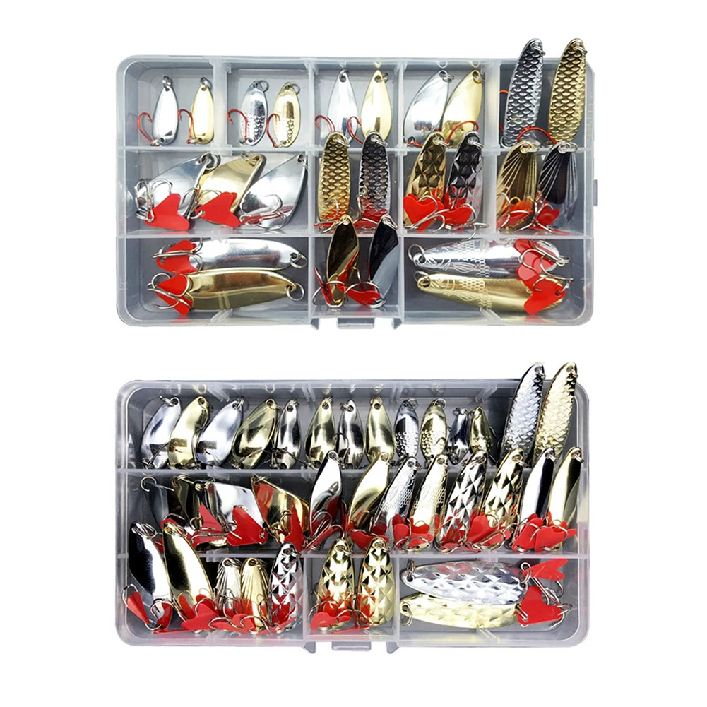 25/35pcs/lot Fishing Lures Sequin Spoon Wobbler Fishing Lures Spinner Fishing Baits Lifelike Crankbait Fish Tackle
25/35pcs/lot Fishing Lures Sequin Spoon Wobbler Fishing Lures Spinner Fishing Baits Lifelike Crankbait Fish Tackle