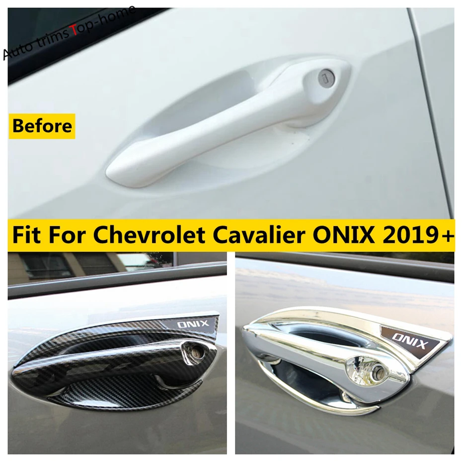 Car Door Handle Bowl Cap Garnish Overlay Cover Trim ABS Chrome / Carbon Fiber Accessories For Chevrolet Cavalier ONIX 2019 -2022
Car Door Handle Bowl Cap Garnish Overlay Cover Trim ABS Chrome / Carbon Fiber Accessories For Chevrolet Cavalier ONIX 2019 -2022