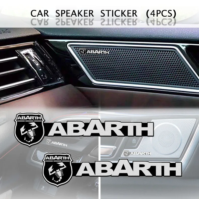 4pcs 3D Car Speaker Audio Emblem Sticker Automotive Accessories Interior Goods For Abarth 500 595 Competizione Carbono Punto
4pcs 3D Car Speaker Audio Emblem Sticker Automotive Accessories Interior Goods For Abarth 500 595 Competizione Carbono Punto