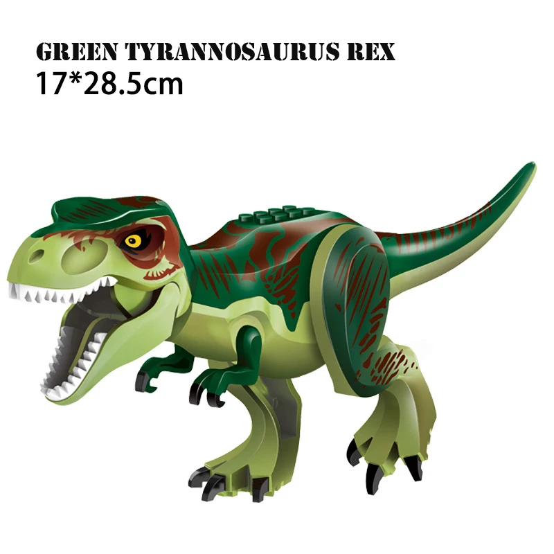 

Building Block Dinosaur Jurassic Tyrannosaurus Rex World 2 DIY Assembly Bricks Figures Dino Pterosaur Raptor Toy Kids Gift Child