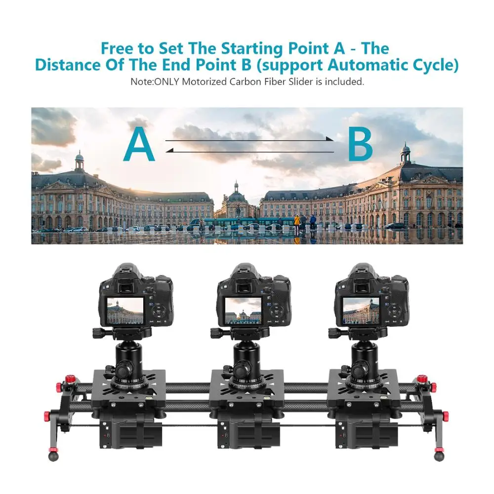 Neewer Camera Slider Motorized,31.5-inch APP Control Carbon Fiber Track Dolly Rail with Time Lapse Video Shot Follow Focus Shot
Neewer Camera Slider Motorized,31.5-inch APP Control Carbon Fiber Track Dolly Rail with Time Lapse Video Shot Follow Focus Shot