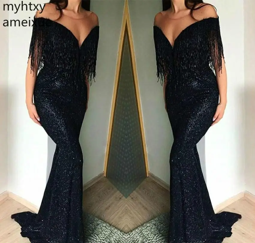 2021 New Black Sexy Off Shoulder Prom Dresses Mermaid Wear Party Gowns Plus Size Prom Custom Made Dress Elegant Event Dresses
2021 New Black Sexy Off Shoulder Prom Dresses Mermaid Wear Party Gowns Plus Size Prom Custom Made Dress Elegant Event Dresses