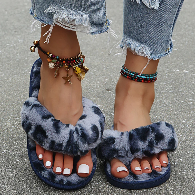 Home Slippers Indoor Women Slippers Fashion Shoes Women Leopard Furry Slippers Female Comfortable Women's Flat Shoes Flip Flops
Home Slippers Indoor Women Slippers Fashion Shoes Women Leopard Furry Slippers Female Comfortable Women's Flat Shoes Flip Flops