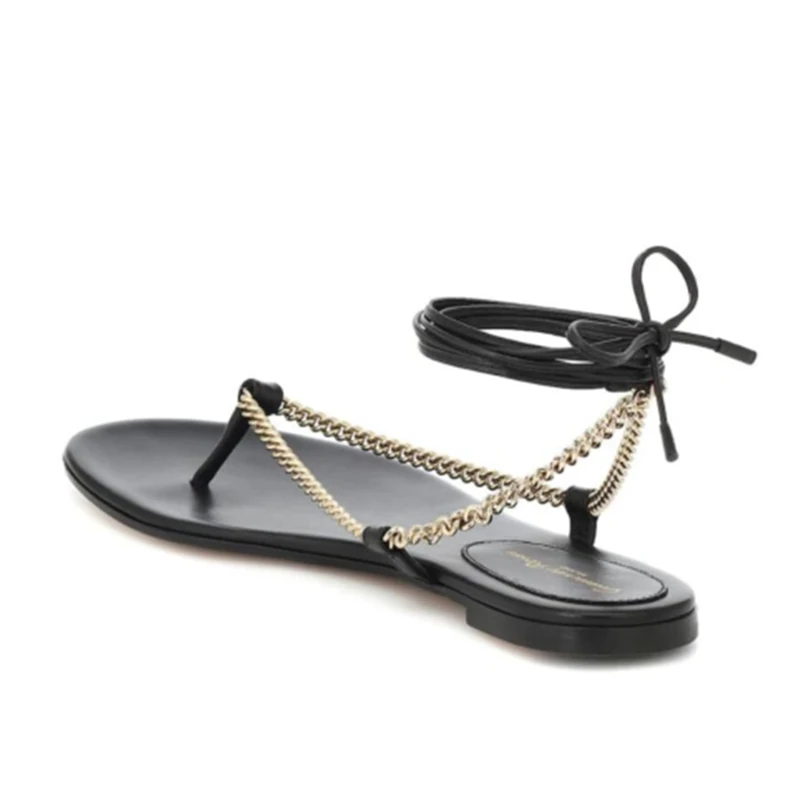 Women Gladiator Sandals 2021 Summer Rome Shoes Black White Chain Rope Flat Sandals Women Casual Beach Flip Flops Plus Size 35-43
Women Gladiator Sandals 2021 Summer Rome Shoes Black White Chain Rope Flat Sandals Women Casual Beach Flip Flops Plus Size 35-43
