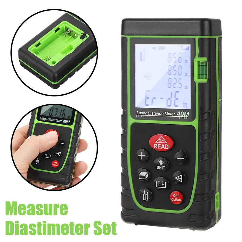 

Laser Meter Laser Rangefinder 40m Handheld Digital Distance Meter Digital Range Finder Tape Measurer Measure Diastimeter Tool