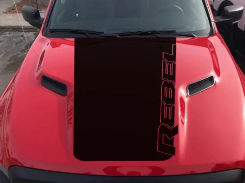 Для черного матового литого Dodge Ram Rebel Hood логотип виниловая наклейка для грузовика Graphic
Для черного матового литого Dodge Ram Rebel Hood логотип виниловая наклейка для грузовика Graphic