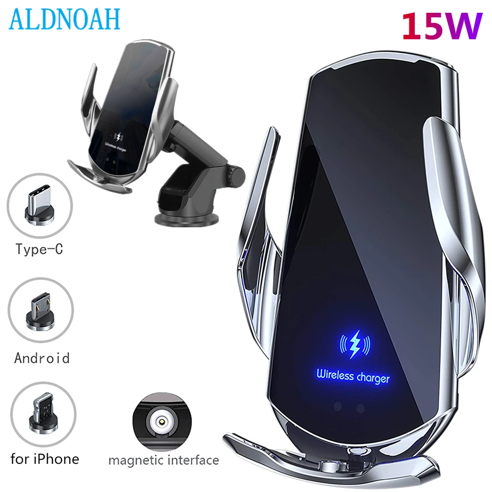 Automatic 15W Qi Car Wireless Charger for iPhone 12 11 XS XR X 8 Samsung S20 S10 Magnetic USB Infrared Sensor Phone Holder Mount
Automatic 15W Qi Car Wireless Charger for iPhone 12 11 XS XR X 8 Samsung S20 S10 Magnetic USB Infrared Sensor Phone Holder Mount
