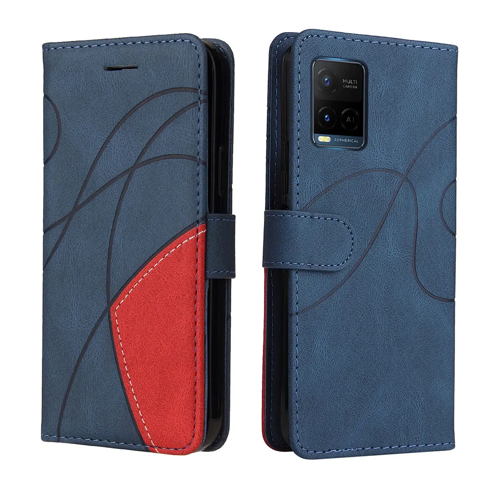 Luxury Leather Color stitching Flip Case With Magnet Wallet Case For Vivo Y11S Y12A Y12S Y21 Y21S Y33S With Card Holder Case
Luxury Leather Color stitching Flip Case With Magnet Wallet Case For Vivo Y11S Y12A Y12S Y21 Y21S Y33S With Card Holder Case