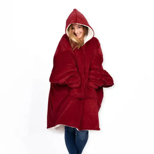 Hoodie Outdoor Winter Hooded Coats Warm Slant Hooded Robe Bathrobe Sweatshirt Fleece Pullover Blanket for Men Women
Hoodie Outdoor Winter Hooded Coats Warm Slant Hooded Robe Bathrobe Sweatshirt Fleece Pullover Blanket for Men Women