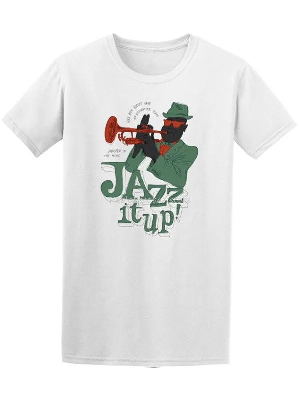 Футболка Jazz It Up с изображением игрока джазовых трубок, Мужская футболка с графическим рисунком
Футболка Jazz It Up с изображением игрока джазовых трубок, Мужская футболка с графическим рисунком