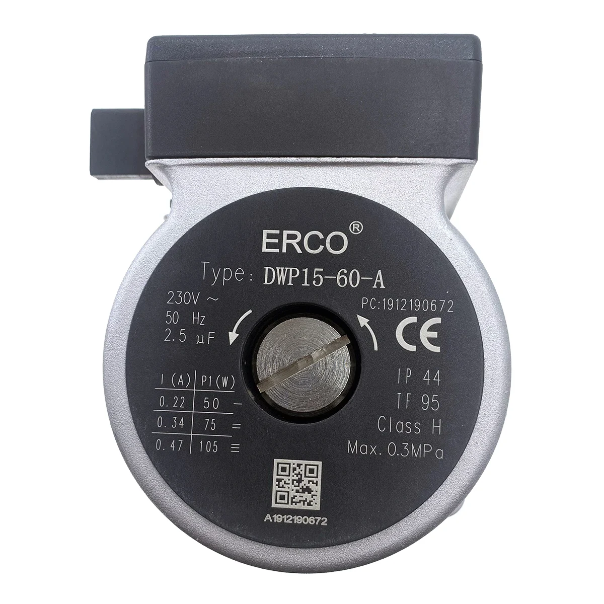 Циркуляционный насос ERCO DWP15-60-A для газовых водонагревателей
Циркуляционный насос ERCO DWP15-60-A для газовых водонагревателей