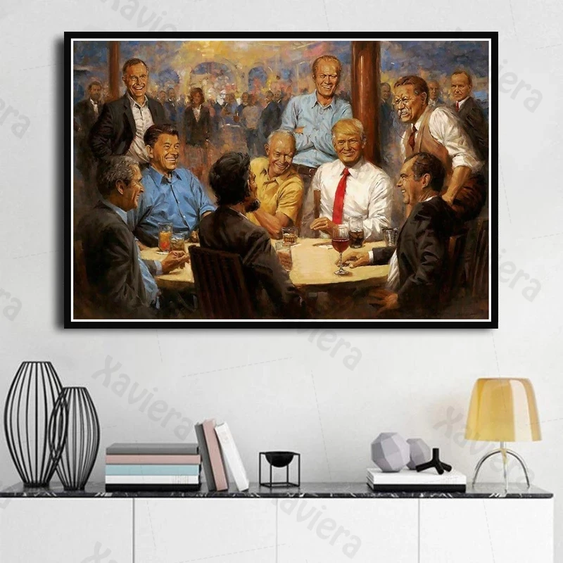 American President Donald Trump Meeting Canvas Painting Portrait Art Poster On The Wall Creative Picture Home Decor Living Room
American President Donald Trump Meeting Canvas Painting Portrait Art Poster On The Wall Creative Picture Home Decor Living Room