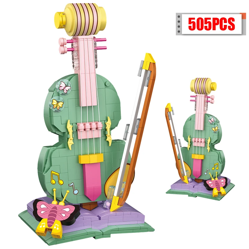 505Pcs Stad Mini Muziekinstrument Piano Bouwstenen Viool Bakstenen Vrienden Diy Educatief Speelgoed Voor Meisjes Geschenken
505Pcs Stad Mini Muziekinstrument Piano Bouwstenen Viool Bakstenen Vrienden Diy Educatief Speelgoed Voor Meisjes Geschenken