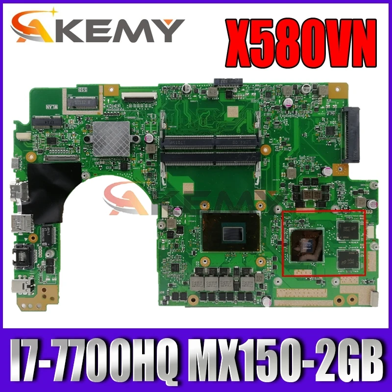 Akemy X580VN материнская плата для ноутбука ASUS X580VN X580VD X580V оригинальная материнская плата I7-7700HQ MX150-2GB
Akemy X580VN материнская плата для ноутбука ASUS X580VN X580VD X580V оригинальная материнская плата I7-7700HQ MX150-2GB