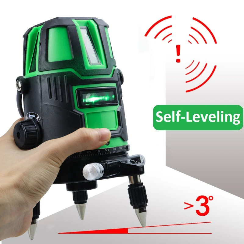 Green Cross Lines Laser Level 360 Self-Leveling 2/3/5 Lines Laser Leveler Indoor Outdoor 635 nm Horizontal Vertical Cross Line
Green Cross Lines Laser Level 360 Self-Leveling 2/3/5 Lines Laser Leveler Indoor Outdoor 635 nm Horizontal Vertical Cross Line