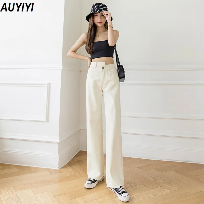 White High-Waist Denim Wide-Leg Pants Women Are Thin Summer 2021 Fashion New Soft Fluffy Draped Straight Loose Mopping Pants
White High-Waist Denim Wide-Leg Pants Women Are Thin Summer 2021 Fashion New Soft Fluffy Draped Straight Loose Mopping Pants