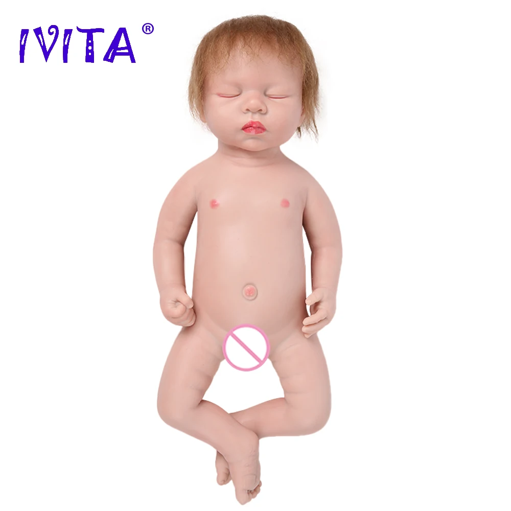 IVITA WG1507RH 46cm 3.2kg 100% Full Silicone Realistic Sleeping Reborn Baby Doll Eyes Closed Bebe Toys for Christmas Gift
IVITA WG1507RH 46cm 3.2kg 100% Full Silicone Realistic Sleeping Reborn Baby Doll Eyes Closed Bebe Toys for Christmas Gift