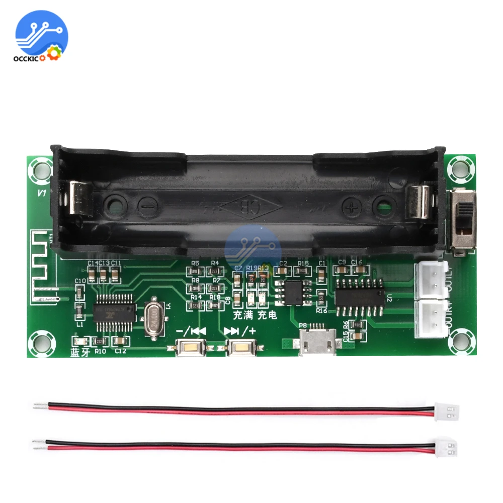2 Channel XH-A153 Lithium Battery Bluetooth 5.0 Dual-channel Stereo Low Power Amplifier Board 3W+3W DC 5V PAM8403
2 Channel XH-A153 Lithium Battery Bluetooth 5.0 Dual-channel Stereo Low Power Amplifier Board 3W+3W DC 5V PAM8403