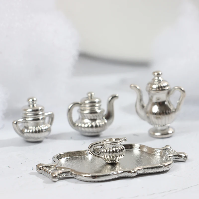 5pcs/Set 1:12 Dollhouse Miniature Metal Kitchen Tea Set Pot Flagon Plate Model For Dollhouse Decals New
5pcs/Set 1:12 Dollhouse Miniature Metal Kitchen Tea Set Pot Flagon Plate Model For Dollhouse Decals New