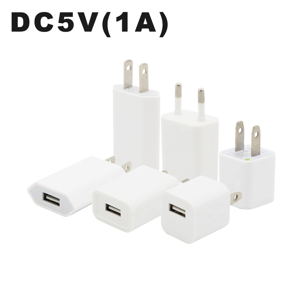 

1A EU US Plug USB Power Adapter DC5V Charger Adapter Power Supply Adapter USB Flexible Extension Cable Travel Charger for Phone