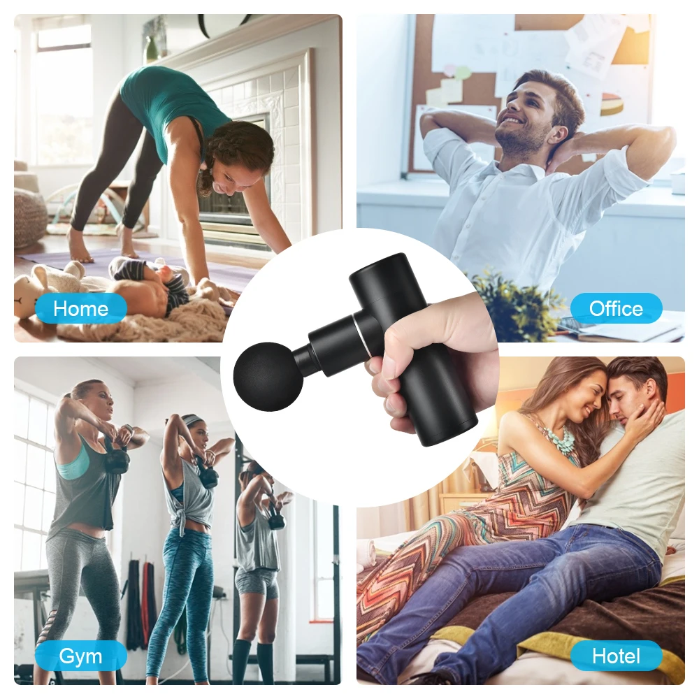Mini Electric Massage Gun Deep Muscle Fascial Body Massager Gun Tissue Percussion Small Fitness Equipment Acid Relief Pain Relax
Mini Electric Massage Gun Deep Muscle Fascial Body Massager Gun Tissue Percussion Small Fitness Equipment Acid Relief Pain Relax
