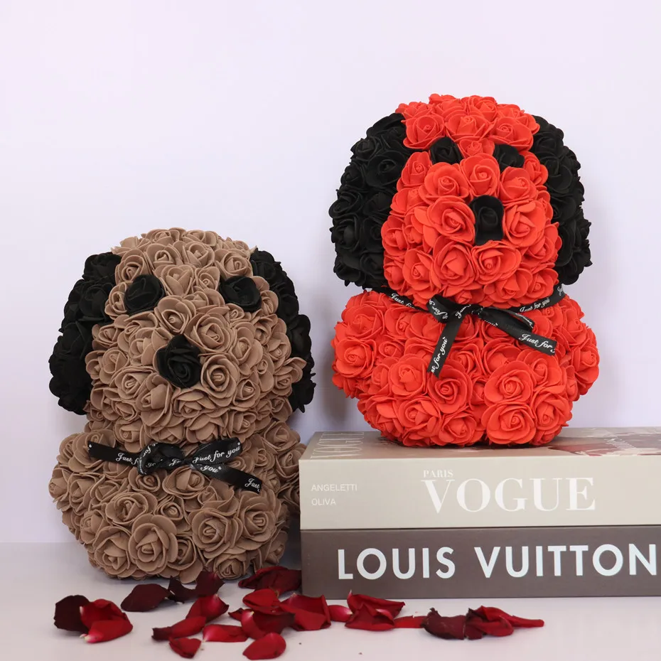 Dropshipping 25cm Teddy Rose dog Artificial Flower Rose of dog Christmas Decoration for Home Valentines Women Mother 's Gifts
Dropshipping 25cm Teddy Rose dog Artificial Flower Rose of dog Christmas Decoration for Home Valentines Women Mother 's Gifts