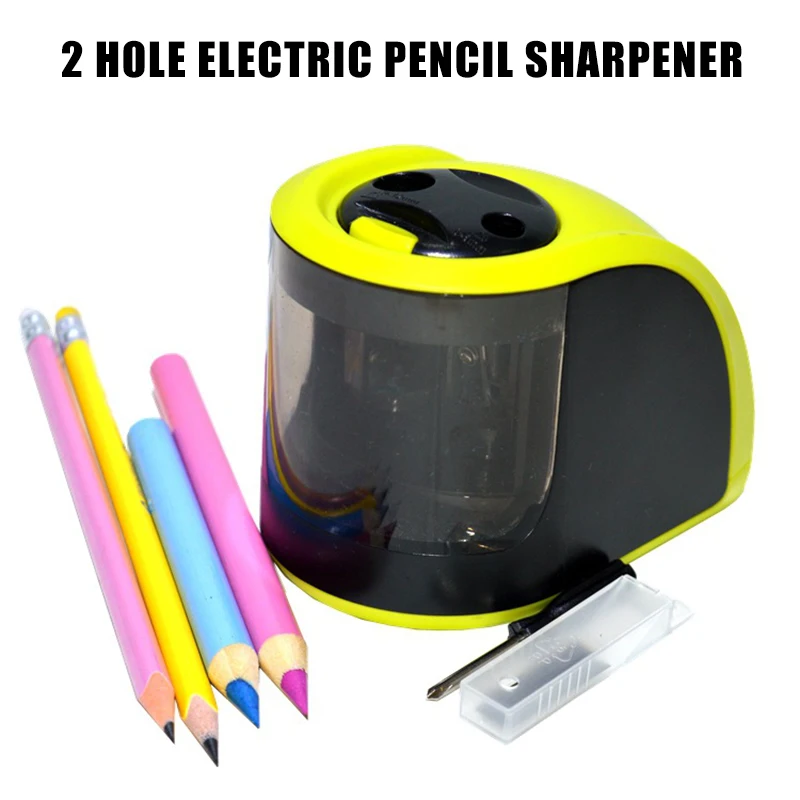 Pencil Sharpeners Battery Operated or USB Powered Pencil Sharpener with Container Double Holes for 6-12mm EM88
Pencil Sharpeners Battery Operated or USB Powered Pencil Sharpener with Container Double Holes for 6-12mm EM88