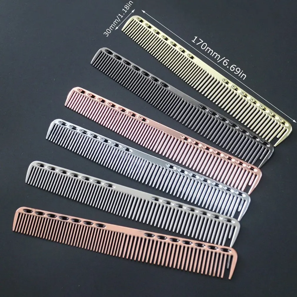 Durable Space Aluminum Hairdressing Cut Comb Anti Static Haircut Comb for Salon Barber Hair Beauty Tool
Durable Space Aluminum Hairdressing Cut Comb Anti Static Haircut Comb for Salon Barber Hair Beauty Tool