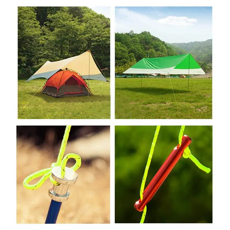 4mm 50m/16.4ft Glow in the Dark Luminous Reflective Tent Rope Guy Line Camping Cord | Спорт и развлечения