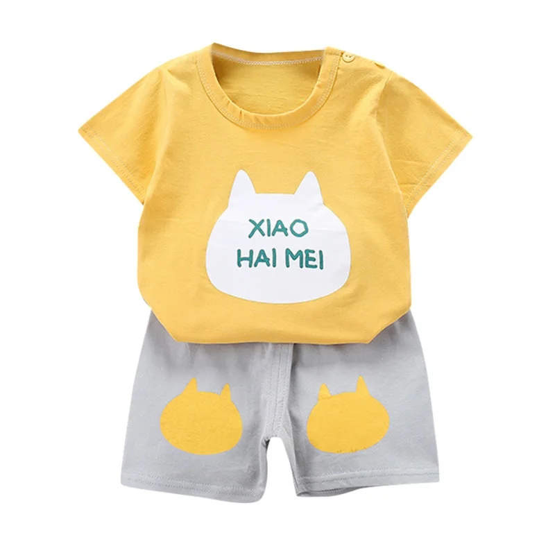Summer Children suits For Boys Girls Short Sleeve Sets for baby boys two clothes T-shirt + Shorts Sets Toddler Clothing 9M -5 Ye
Summer Children suits For Boys Girls Short Sleeve Sets for baby boys two clothes T-shirt + Shorts Sets Toddler Clothing 9M -5 Ye