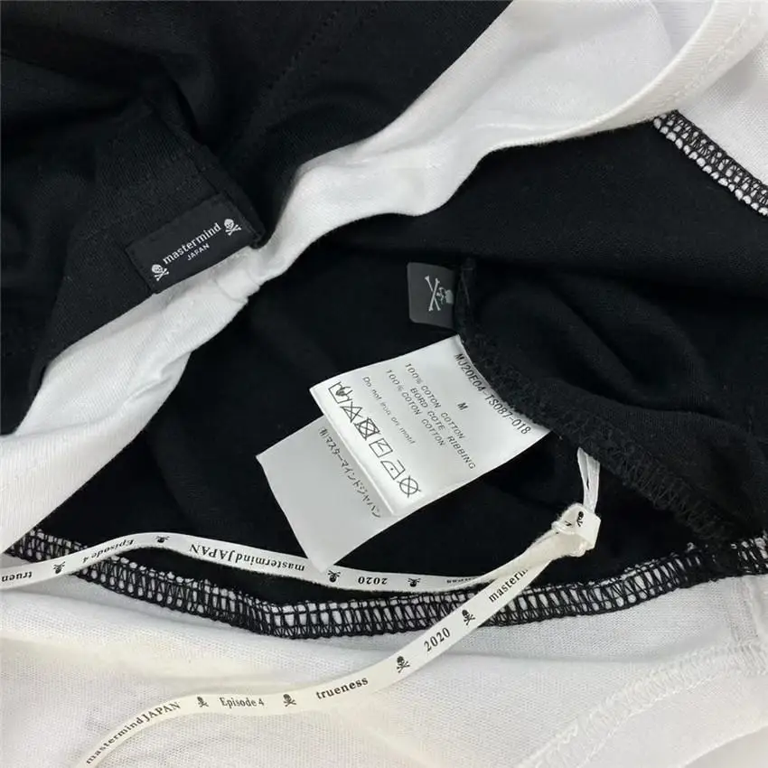 Reflective Double sleeves Mastermind Japan T-shirts Men Women Black White Long Sleeve Tops Back bone Logo
Reflective Double sleeves Mastermind Japan T-shirts Men Women Black White Long Sleeve Tops Back bone Logo