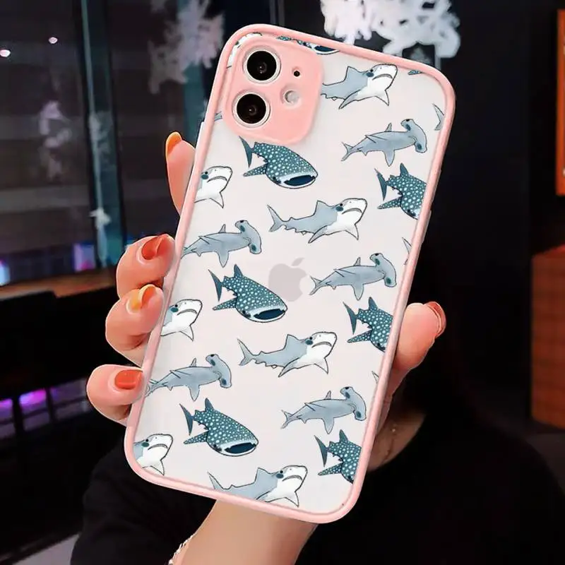 Cute cartoon shark animal Pink blue Phone Case Pink matte transparent For iPhone 7 8 x xs xr 11 12 pro plus max mini Clear
Cute cartoon shark animal Pink blue Phone Case Pink matte transparent For iPhone 7 8 x xs xr 11 12 pro plus max mini Clear