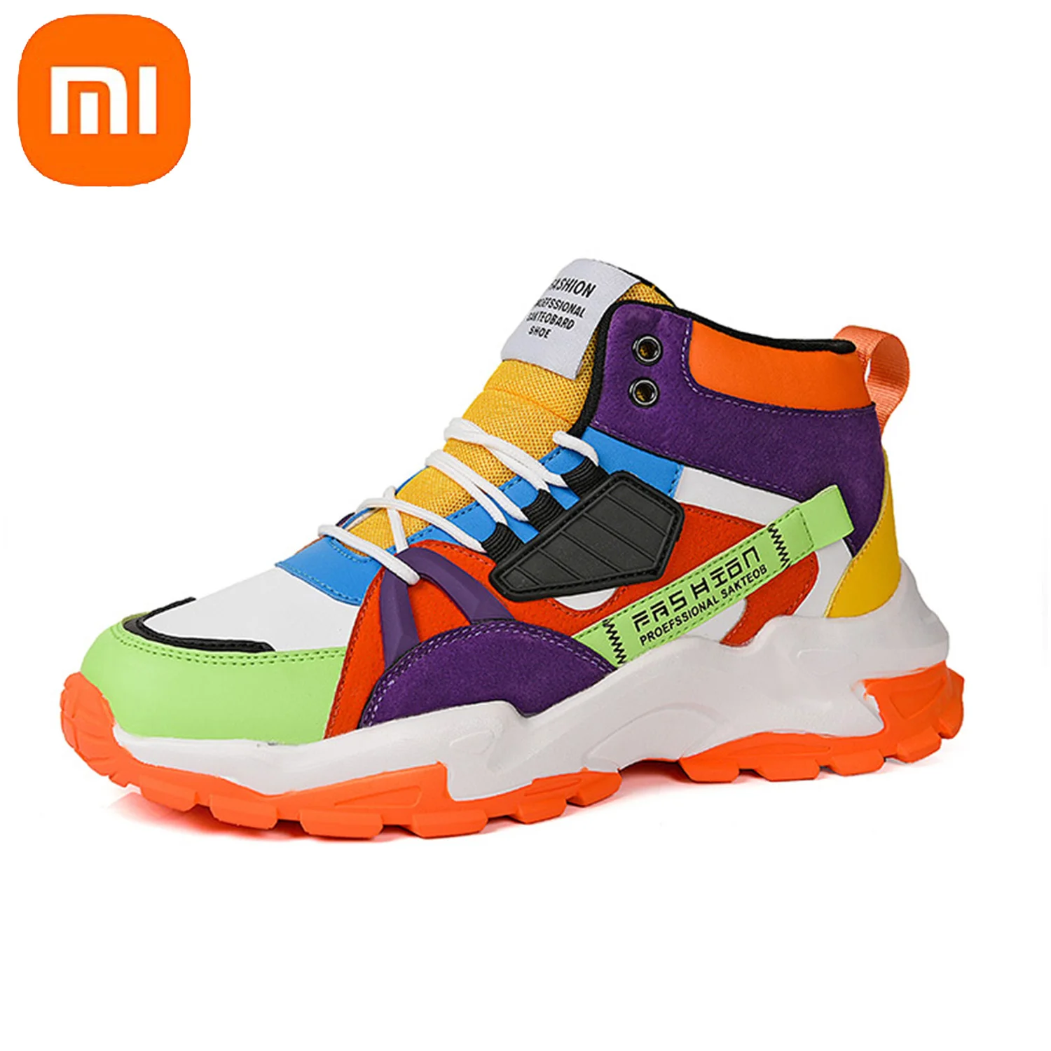 Xiaomi Men Running Shoes Youth Trend High Top Lace Up Sports Outdoor Casual Cultural Walking Athletic Shoes Male Sneakers
Xiaomi Men Running Shoes Youth Trend High Top Lace Up Sports Outdoor Casual Cultural Walking Athletic Shoes Male Sneakers