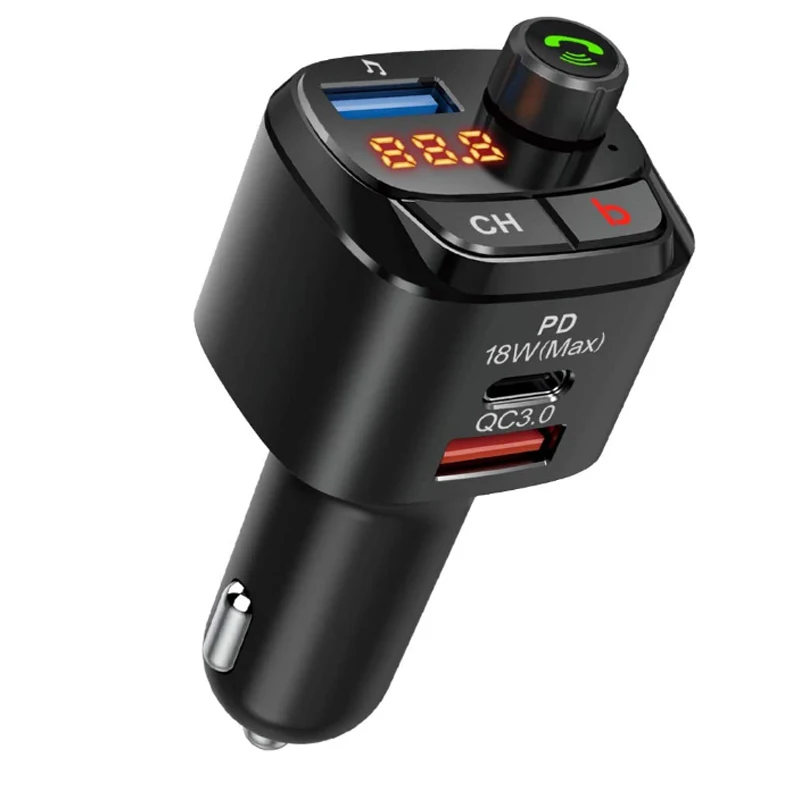 Type-C PD 18W Quick charge 3.0 Car Charger For xiaomi Bluetooth FM Transmitter MP3 Music Player Wireless FM Radio Adapter usb
Type-C PD 18W Quick charge 3.0 Car Charger For xiaomi Bluetooth FM Transmitter MP3 Music Player Wireless FM Radio Adapter usb