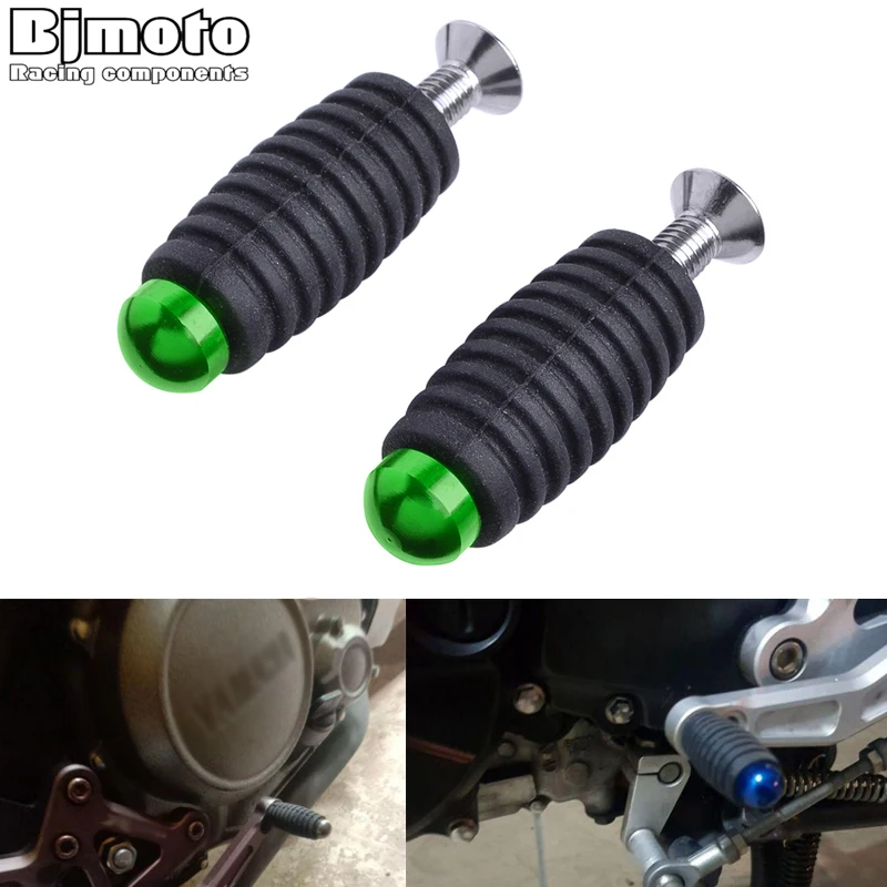 6MM M6 Brake Lever Toe CNC Peg Gear Shift Toepeg Pedals Adapter for Kawasaki Suzuki Yamaha Honda Ducati Aprilia BMW Rearsets | Автомобили
