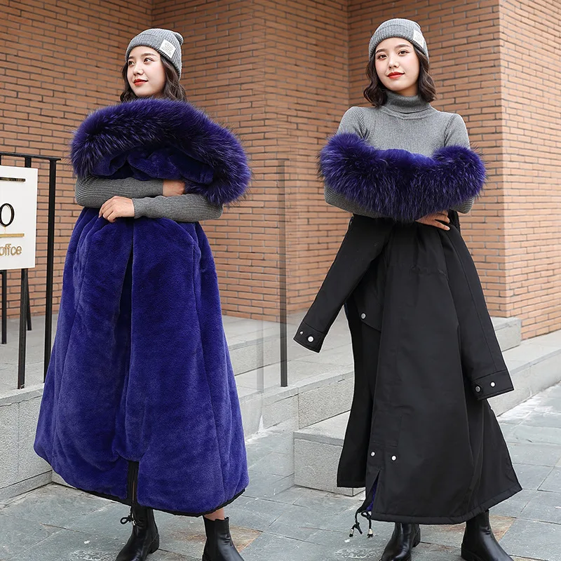 Dilusoo 2020 Cotton Liner Parker Parka Fashion Korean Plush Coat Fur Collar Winter Jackets Women Solid Long Hooded Parka Coats
Dilusoo 2020 Cotton Liner Parker Parka Fashion Korean Plush Coat Fur Collar Winter Jackets Women Solid Long Hooded Parka Coats