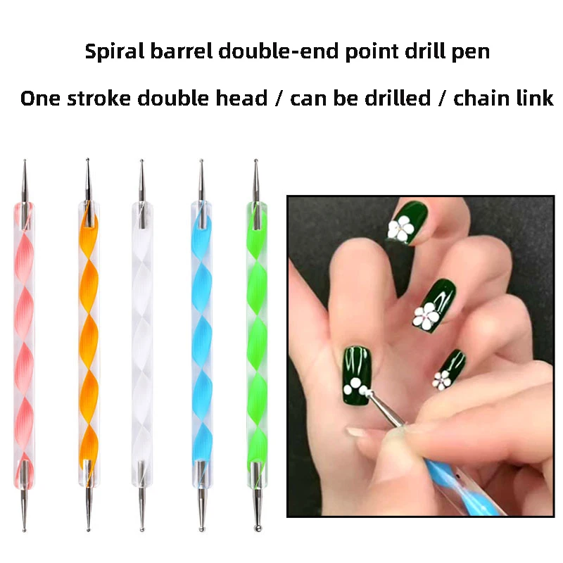 LEAMX 5/pcs Acrylic Nail Chain Link Pen Point Drill Pen Double-headed Spiral Shaft Multi-function Armor Point Drill Set Tool New
LEAMX 5/pcs Acrylic Nail Chain Link Pen Point Drill Pen Double-headed Spiral Shaft Multi-function Armor Point Drill Set Tool New