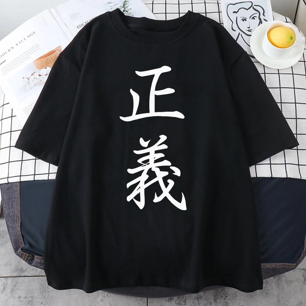 Лидер продаж 2021 летние женские футболки в китайском стиле с буквами аниме Модные