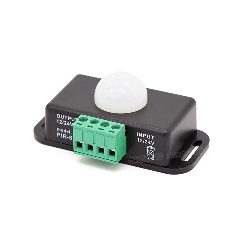 DC 12V 24V 8A Automatic Adjust PIR Motion Sensor Switch IR Infrared Detector Light Switch Module for LED Strip Light Lamp
DC 12V 24V 8A Automatic Adjust PIR Motion Sensor Switch IR Infrared Detector Light Switch Module for LED Strip Light Lamp