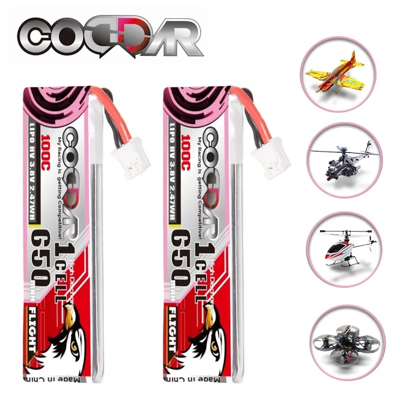 1-10 шт CODDAR 3,8 V литиевая батарея 650mAh 100C MAX 200C 1S для радиоуправляемого вертолета квадрокоптера FPV гоночного дрона запчасти
1-10 шт CODDAR 3,8 V литиевая батарея 650mAh 100C MAX 200C 1S для радиоуправляемого вертолета квадрокоптера FPV гоночного дрона запчасти