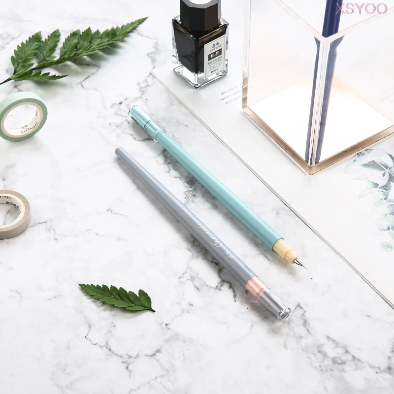 Newest 1pc Kawaii Simple Fountain Pen Student Calligraphy Writing Pens Child Scrapbook DIY School Writing office Supplies
Newest 1pc Kawaii Simple Fountain Pen Student Calligraphy Writing Pens Child Scrapbook DIY School Writing office Supplies