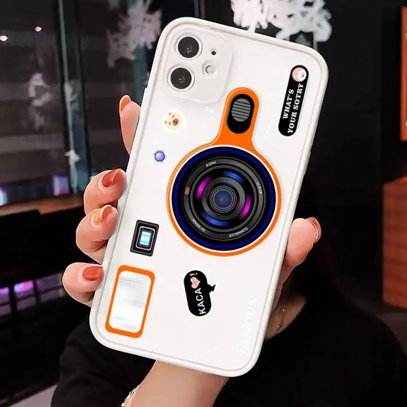 Fashion luxury camera Phone Cases Matte Transparent for iPhone 7 8 11 12 s mini pro X XS XR MAX Plus cover funda 
Fashion luxury camera Phone Cases Matte Transparent for iPhone 7 8 11 12 s mini pro X XS XR MAX Plus cover funda
