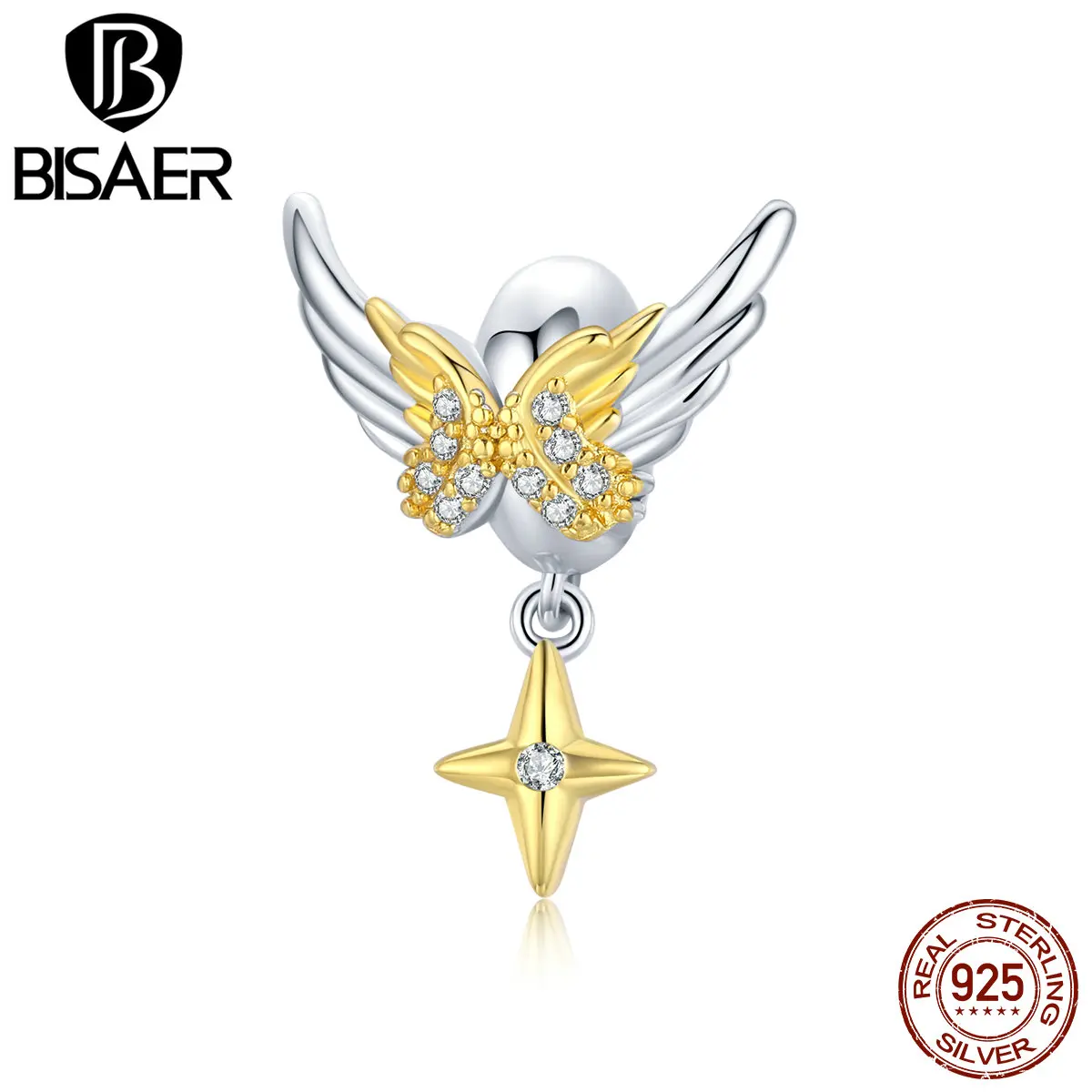 BIsaer 2020 100% 925 пробы серебро блестящими крыльями бусины в форме двойного конуса, красивые, подходят к оригинальному 925 браслет ювелирные украш... 
BIsaer 2020 100% 925 пробы серебро блестящими крыльями бусины в форме двойного конуса, красивые, подходят к оригинальному 925 браслет ювелирные украш...